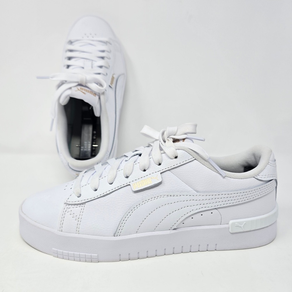 Puma Jada Renew White Leather Platform Sneakers 403456-30 Womens 8 - Picture 6 of 16